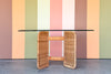 Woven Rattan Dining Table