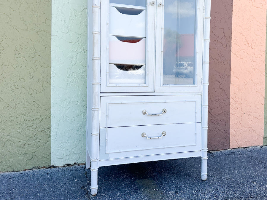 Thomasville Faux Bamboo Armoire