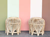 Pair of Cute Rattan Drinks Tables