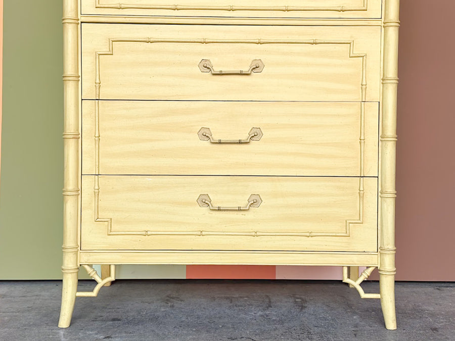 Thomasville Faux Bamboo Tall Chest