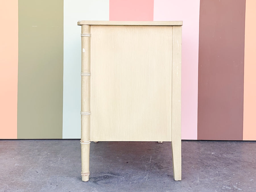 Oversized Henry Link Faux Bamboo Nightstand