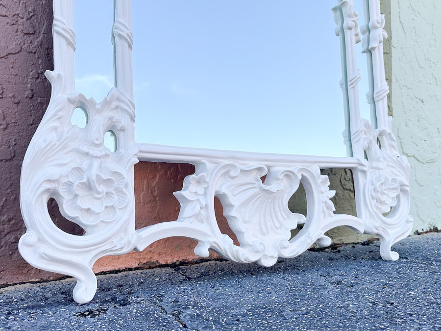 Newly Painted Rococo Style Mirror