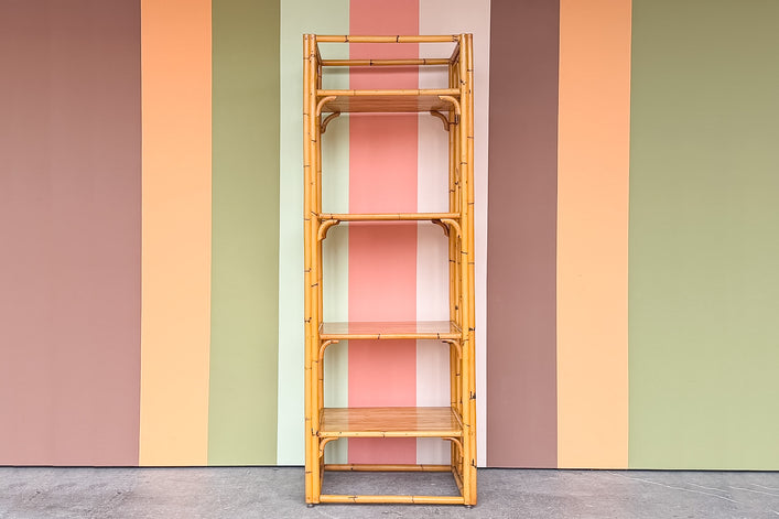 Old Florida Rattan Etagere