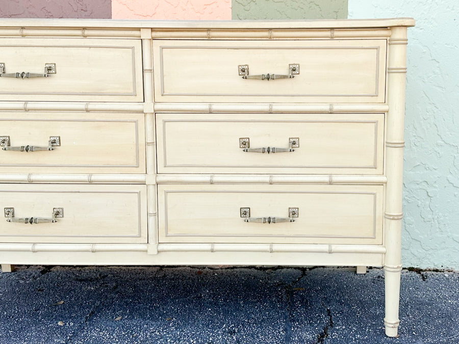 Henry Link Faux Bamboo Double Dresser