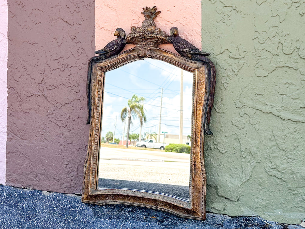 Parrot and Pineapple Mirror