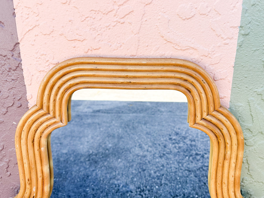 Moroccan Chic Rattan Mirror