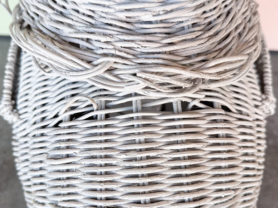 Wicker Elephant Garden Seat