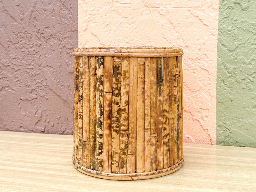 Tortoiseshell Rattan Planter