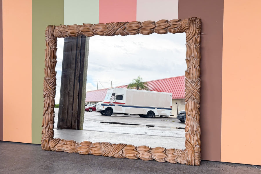 Italian Roche Style Leaf Mirror