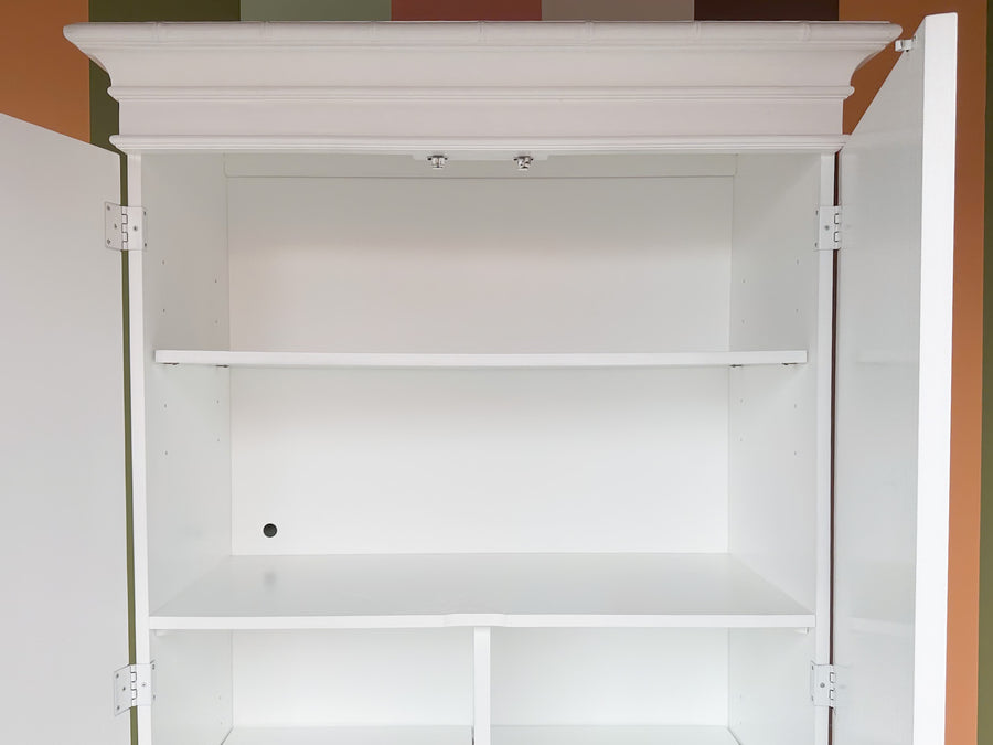Newly Painted Lane Furniture Faux Bamboo Cabinet