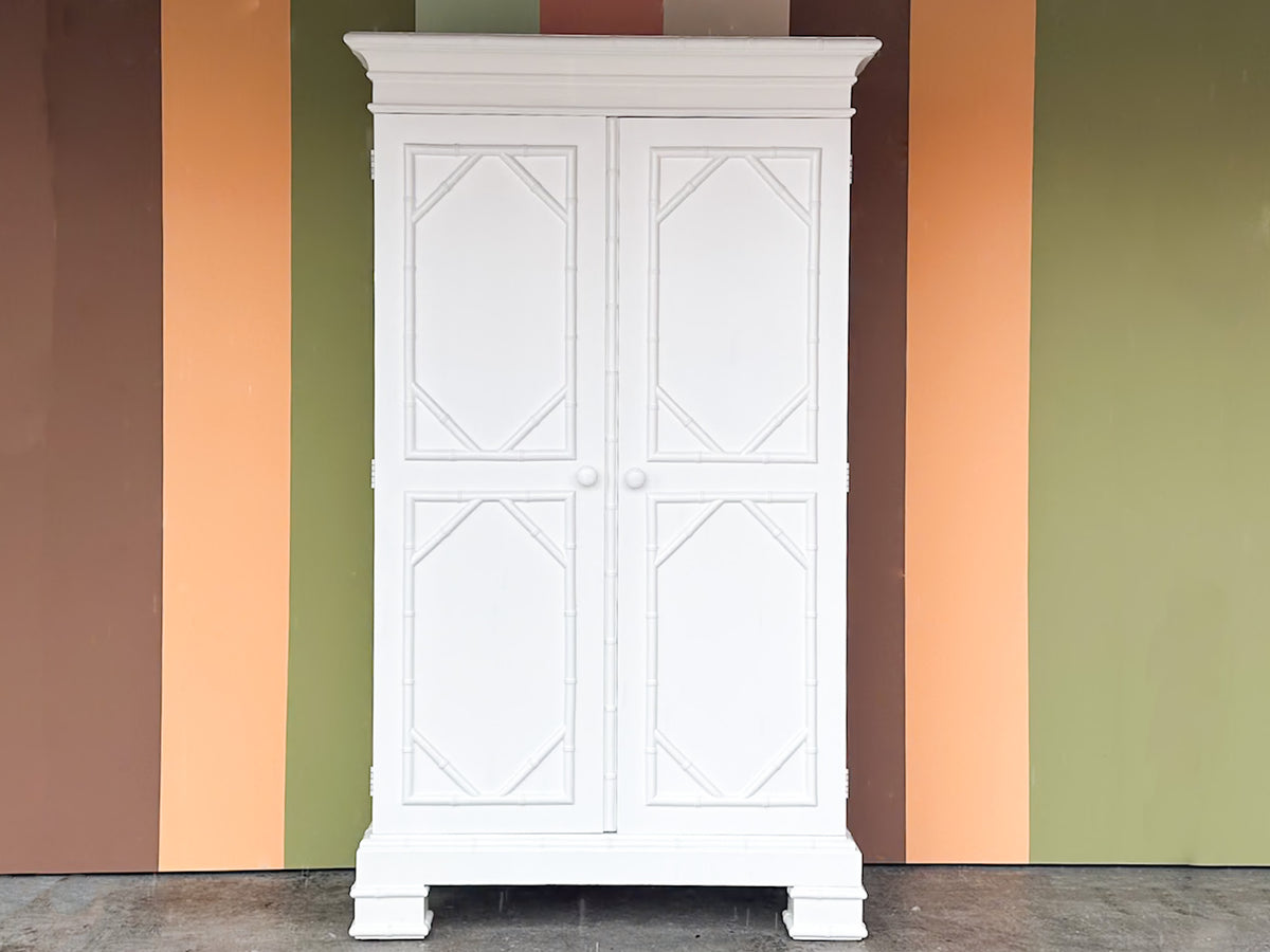 Newly Painted Lane Furniture Faux Bamboo Cabinet