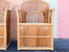 Pair of Island Chic Split Bamboo Lounge Chairs