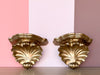 Pair of Ceramic Regency Style Wall Shelves