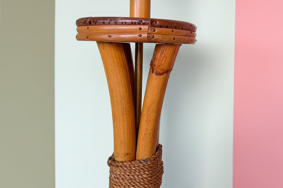 Old Florida Rattan Lamp