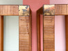Pair of Rattan Wrapped Drexel Etageres
