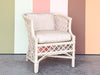 Ficks Reed Rattan Lattice Lounge Chair
