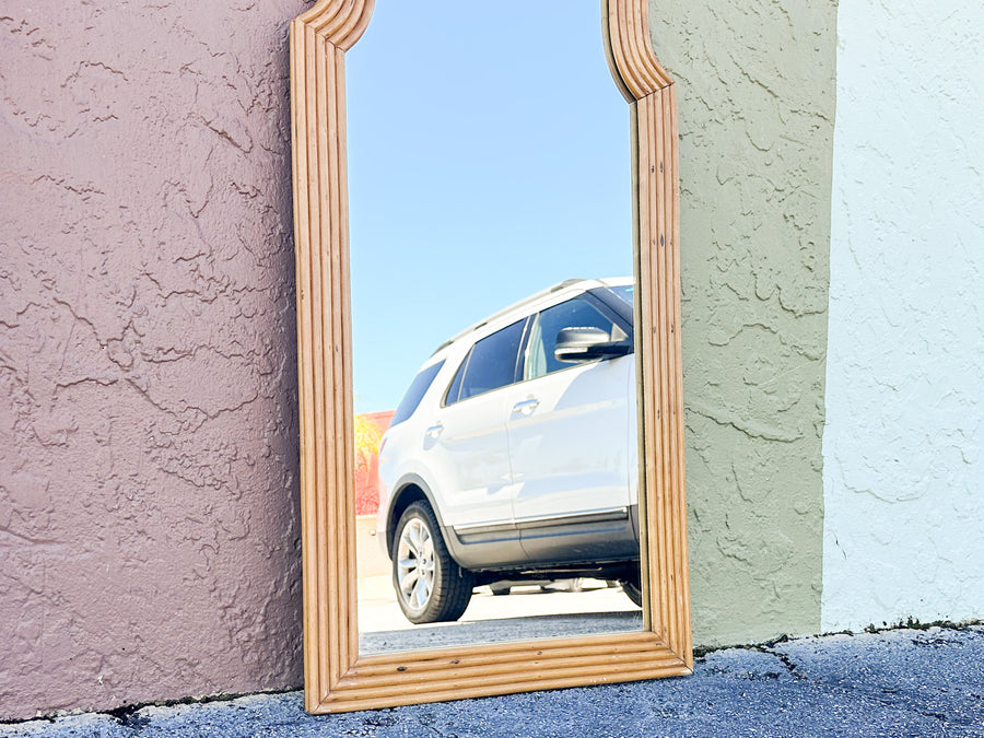 Moroccan Chic Rattan Mirror