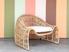 Coastal Style Rattan Spider Lounge Chair