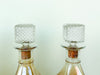 Set of Five Peach Decanters