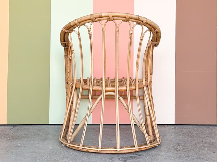 Cute Coastal Rattan Arm Chair