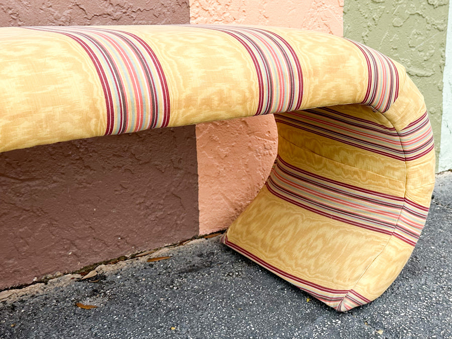 Upholstered Waterfall Ottoman