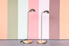 Pair of MCM Clam Shell Lamps