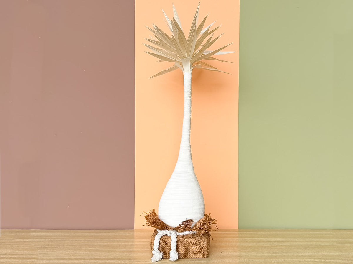 Cute Canvas Tabletop Palm Tree