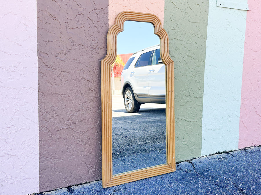 Moroccan Chic Rattan Mirror