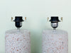 Pair of Cute MCM Terrazzo Lamps