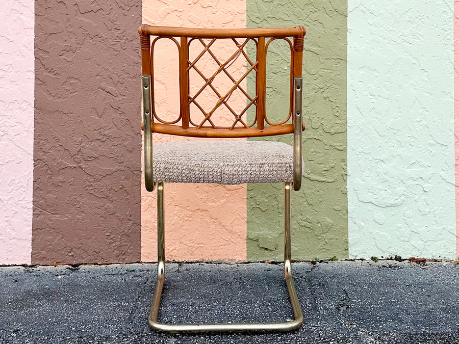 MCM Cantilever Rattan Dining Set