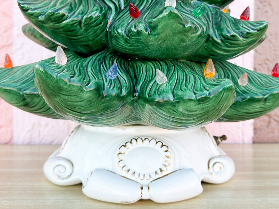 Medium Green Ceramic Christmas Tree