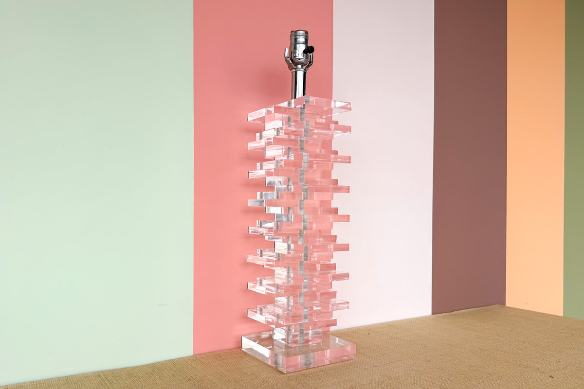 MCM Lucite Lamp