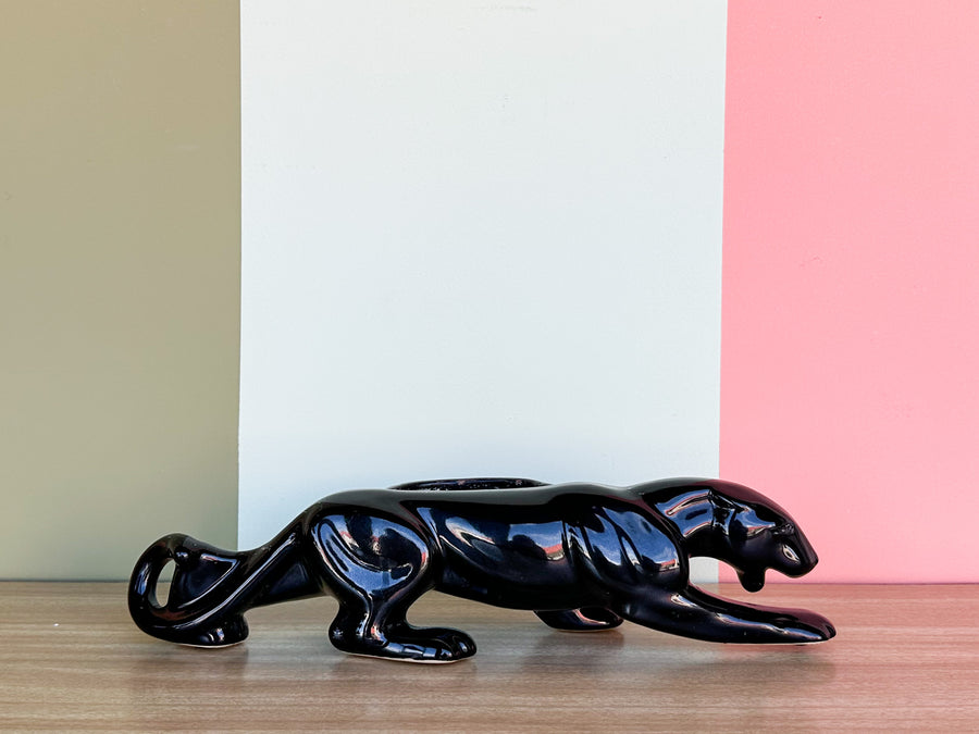 Black Florida Panther Planter