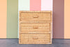 Island Style Rattan Wrapped Oversized Nightstand