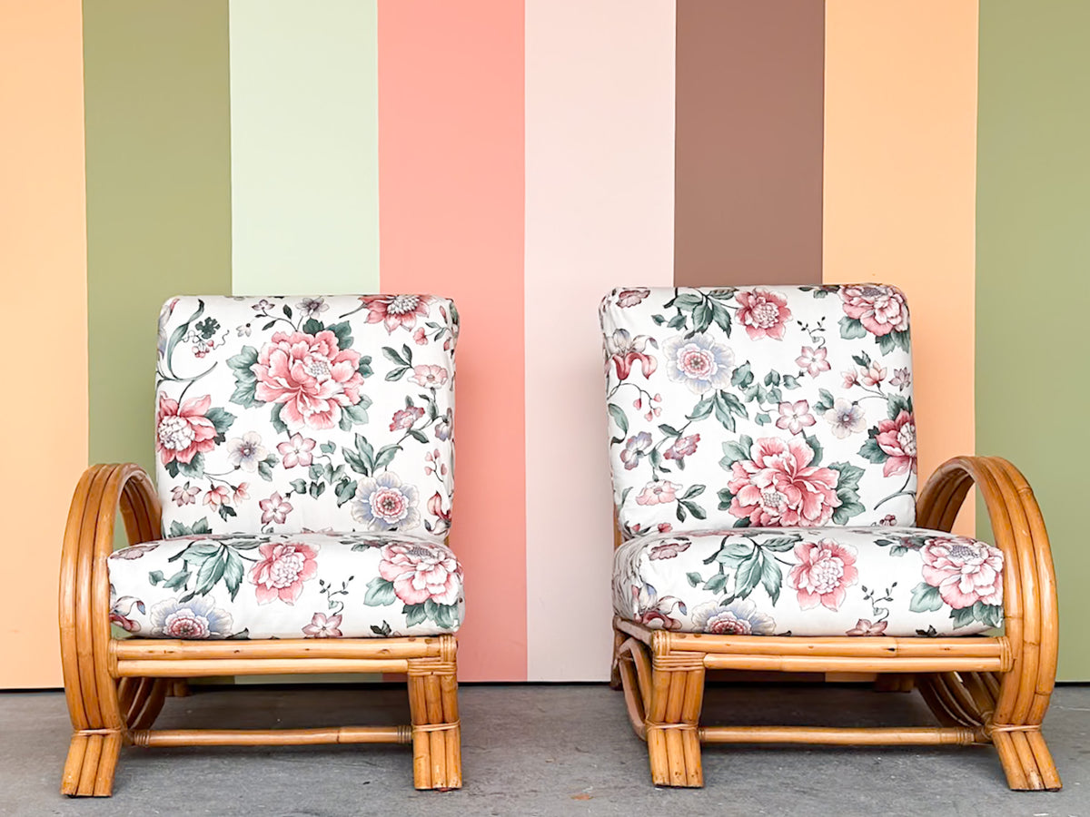 Old Florida Rattan Loveseat