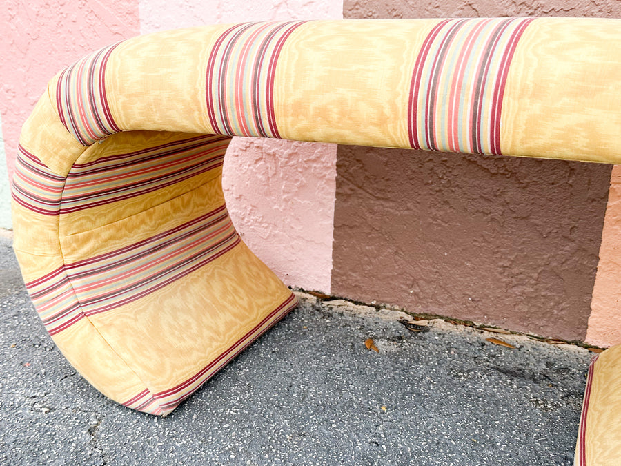 Upholstered Waterfall Ottoman