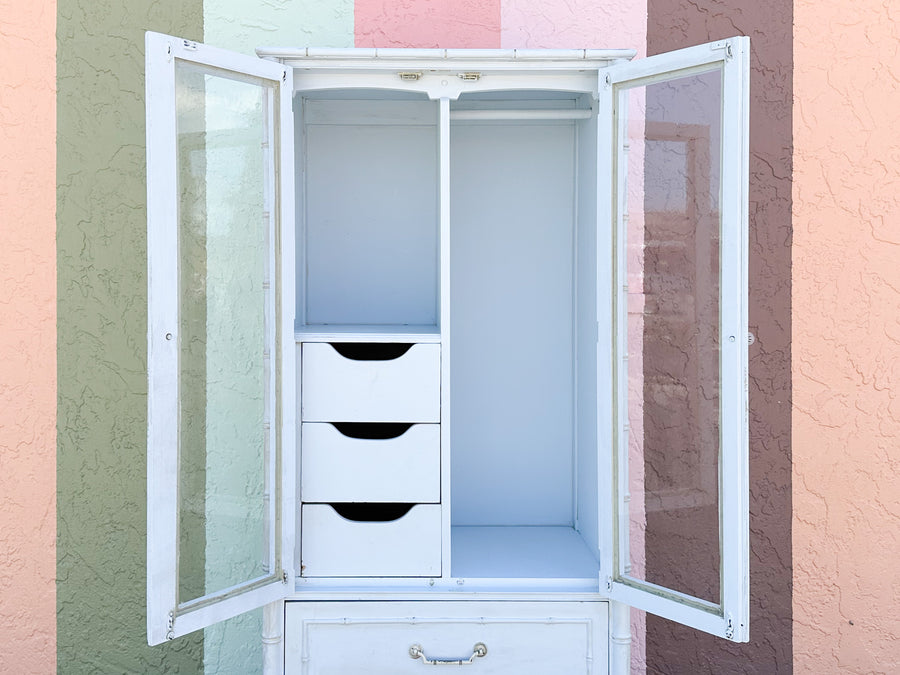 Thomasville Faux Bamboo Armoire