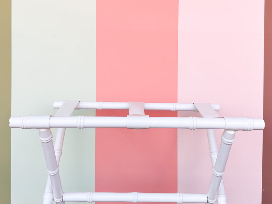 Faux Bamboo Luggage Rack