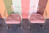 Pair of Charles Hollis Jones Style Lucite Arm Chairs