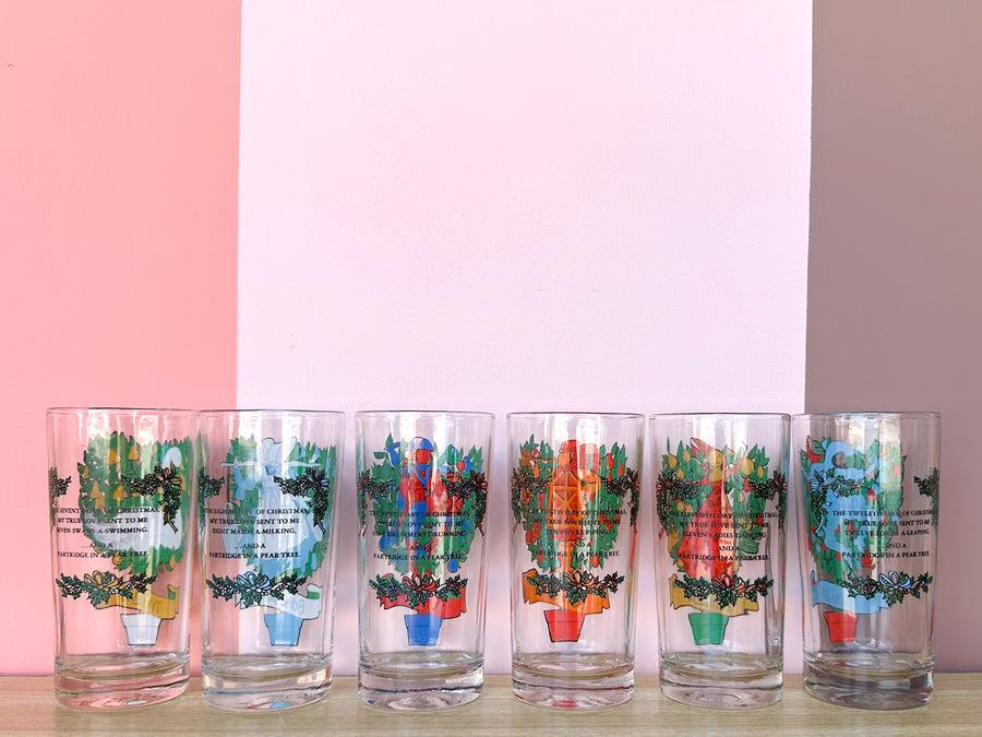 Twelve Days of Christmas Glassware