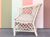 Ficks Reed Rattan Lattice Lounge Chair