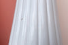 Pair of MCM Fluted White Ceramic Lamps