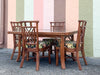 Island Style Rattan Table and Four Chairs