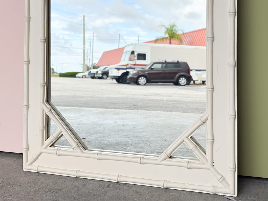 Palm Beach Style Faux Bamboo Mirror