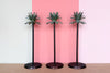 Set of Five Palm Tree Candle Holders
