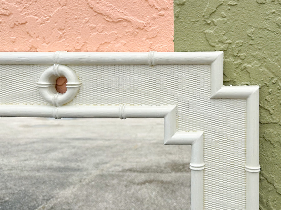 Palm Beach Style Faux Bamboo Mirror