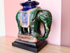 Ceramic Elephant Garden Seat Lamp