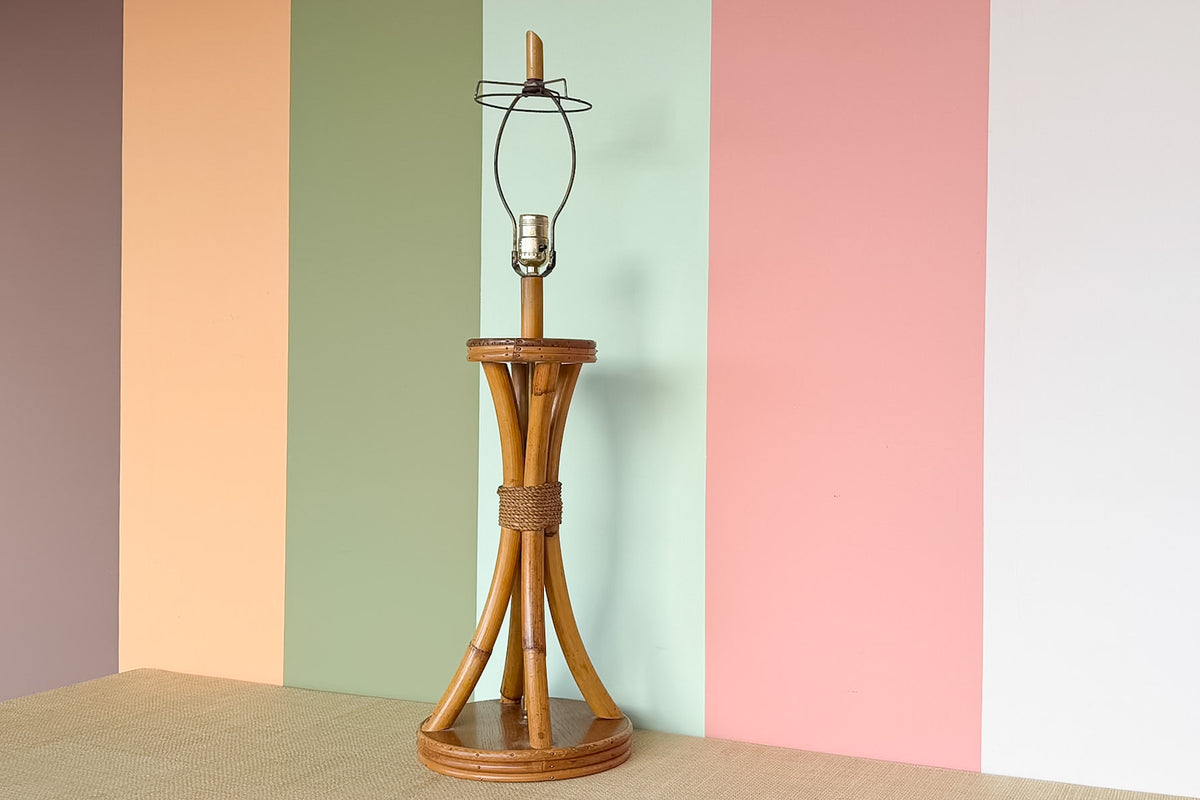 Old Florida Rattan Lamp