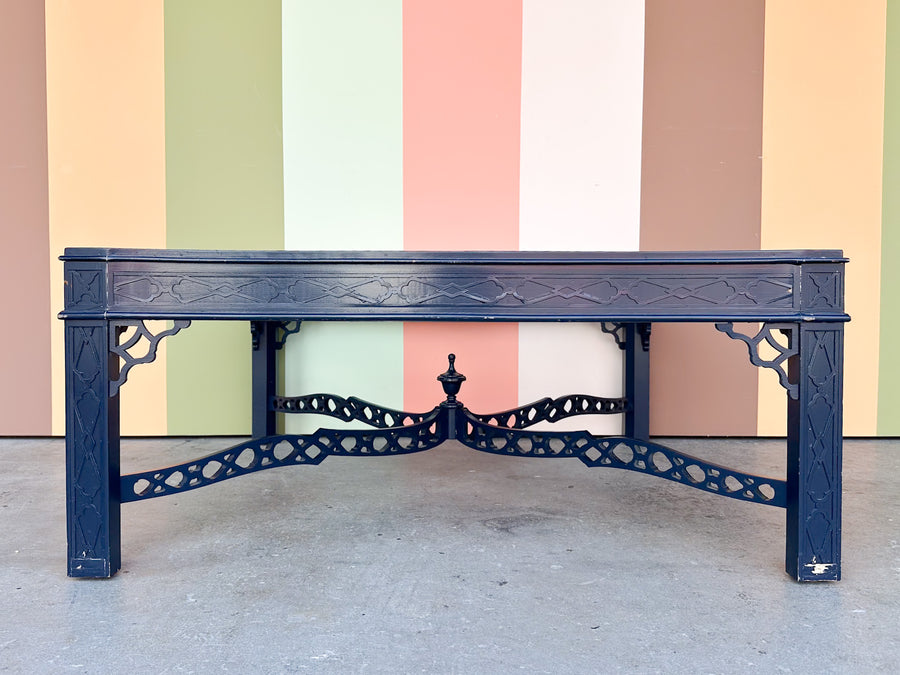 Fab Navy Fretwork Coffee Table