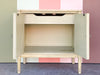 Oversized Henry Link Faux Bamboo Nightstand